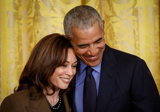 Kamala Harris y Barack Obama, en una imagen de archivo.