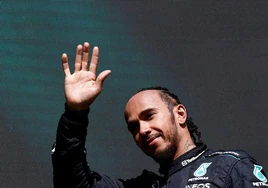 Lewis Hamilton, tras la disputa del GP de Bélgica.