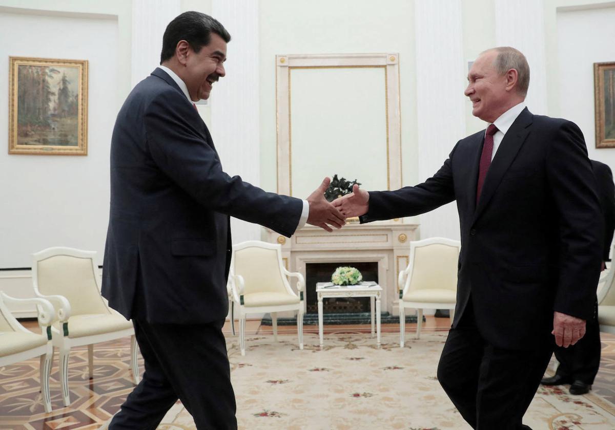 Nicolás Maduro visitó a Vladímir Putin en Moscú en 2019.