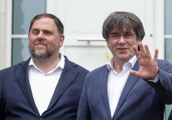 Oriol Junqueras y Carles Puigdemont.