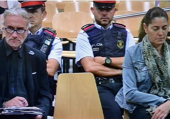 Los padres de Nadia Nerez, durante el juicio.