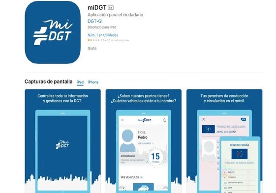 A través de la DGT puedes descargar la App para llevar el carné en el móvil