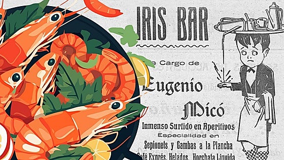 ¿De dónde vinieron las gambas a la plancha?