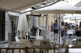 La terraza de un bar.