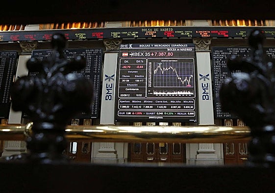 Parqué de la Bolsa de Madrid.