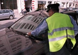 Multa en el coche