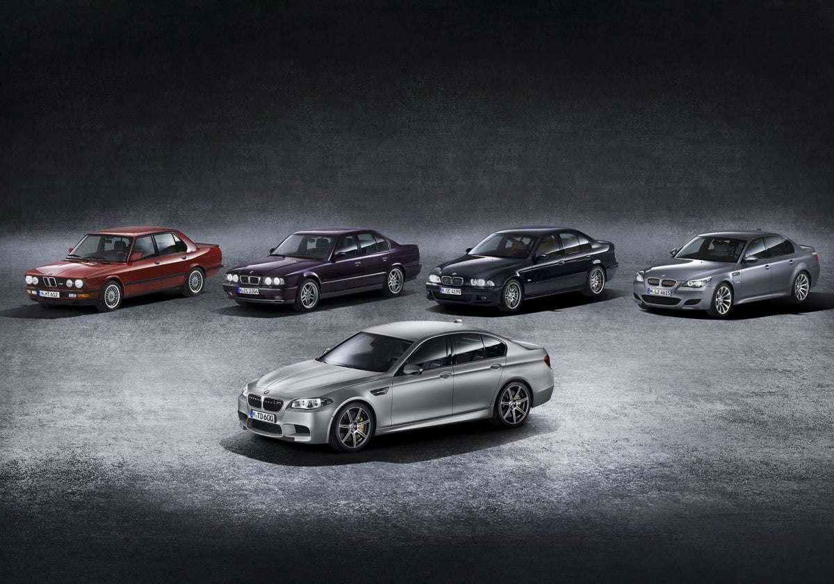 Varias generaciones del BMW M5