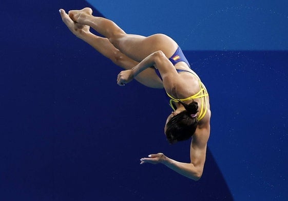 Valeria Antolino toca el cielo en la final de trampolín, pero se queda sin premio