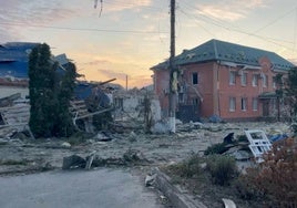 Una zona de Kursk atacada por los ucranianos en los últimos días.