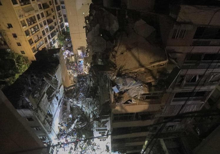 This is what the building in Beirut where Hezbollah's Fouad Shukur was located looked like.