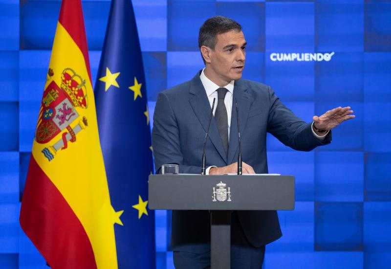 El presidente del Gobierno, Pedro Sánchez