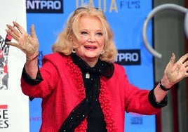 La actriz Gena Rowlands en una imagen de 2014, cuando rodó su última película.