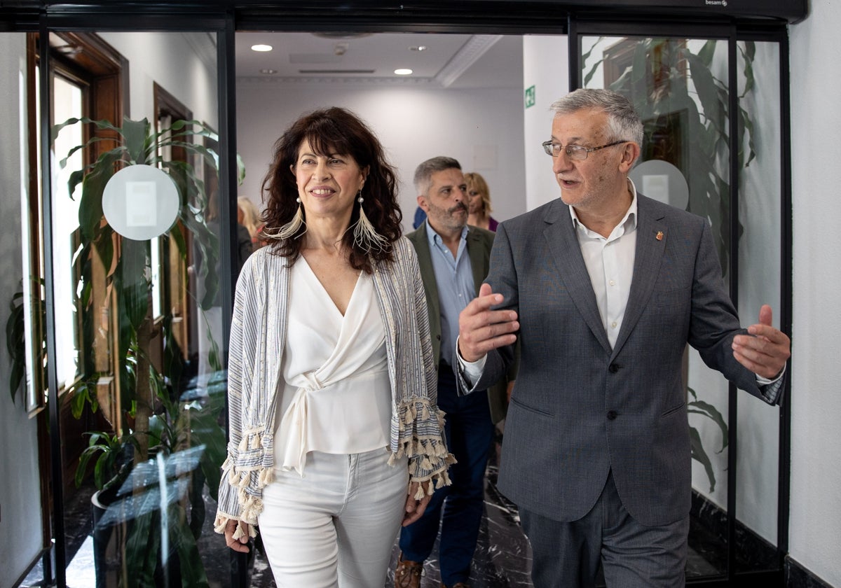 La ministra de Igualdad, Ana Redondo, en una reciente visita a las instalaciones del 028.