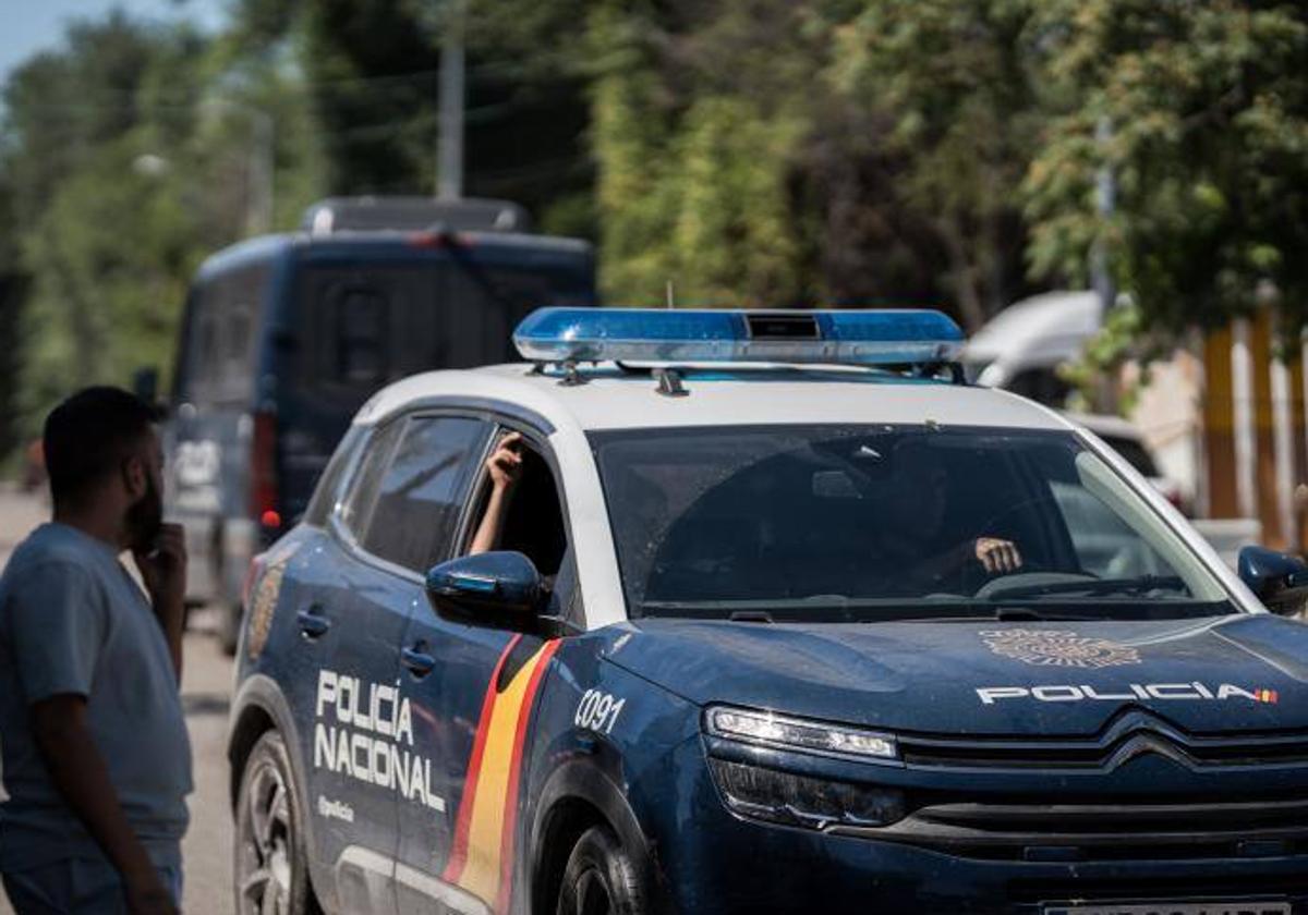 Un coche patrulla de la Policía Nacional.