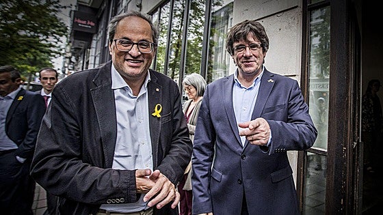 Torra pide a Puigdemont y Junqueras que «reflexionen» sobre «si suman o restan»