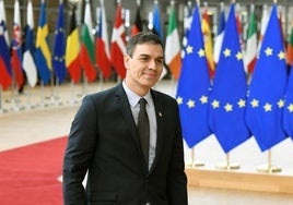 El presidente del Gobierno Pedro Sánchez en una reunión del Consejo Europeo.