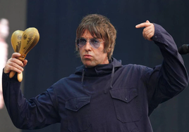 Liam Gallagher en una actuación en Santiago de Compostela en 2022