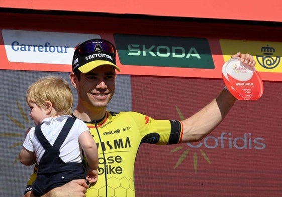 Wout van Aert, ganador de la décima etapa de la Vuelta.