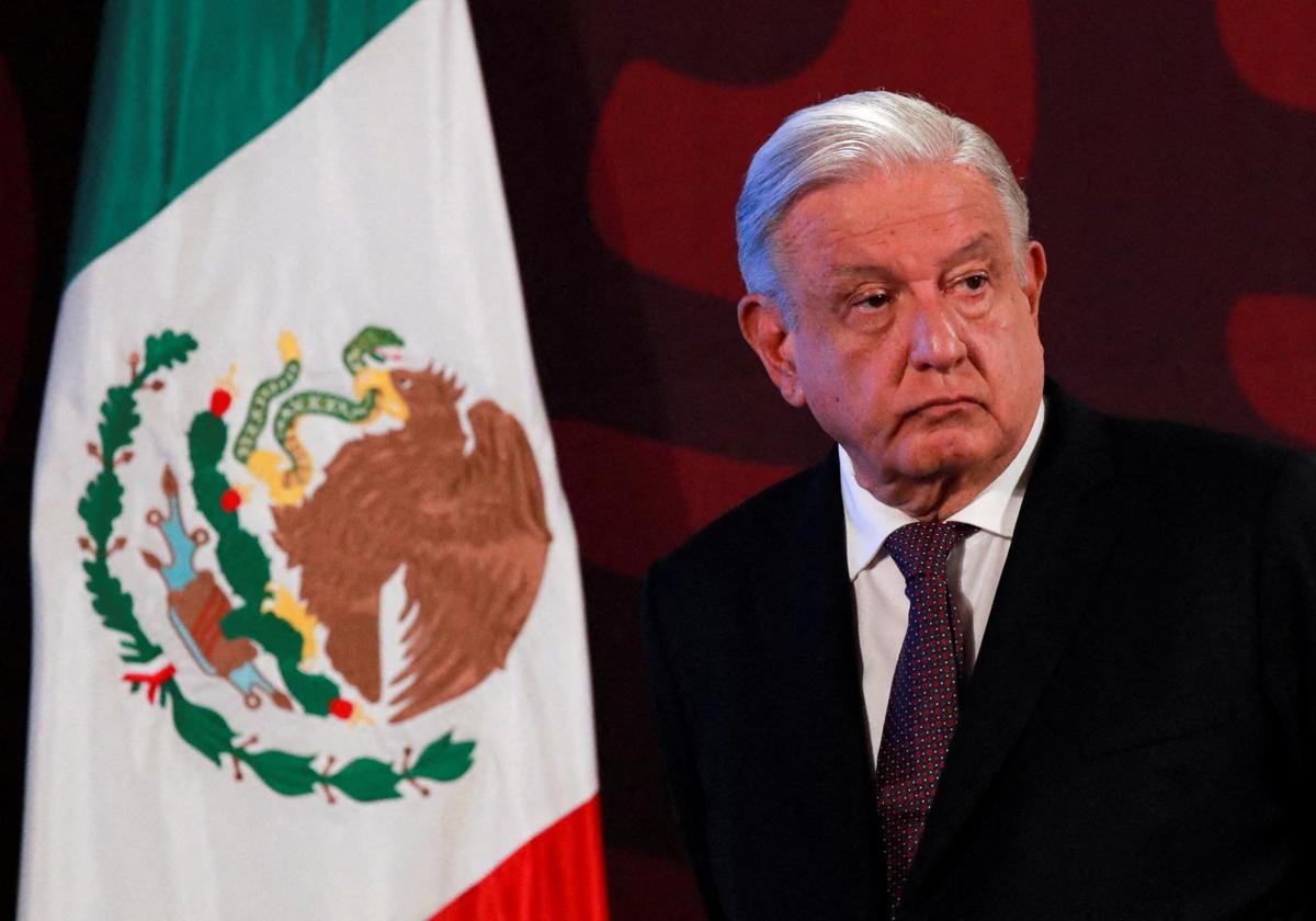 El presidente mexicano, Andrés Manuel López Obrador, en una rueda de prensa.