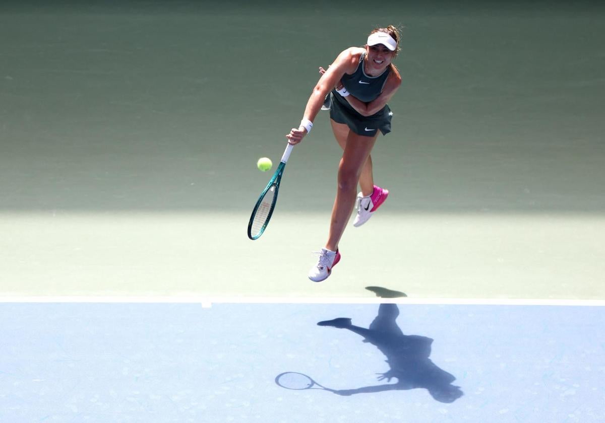 Paula Badosa, durante su partido contra Taylor Townsend.