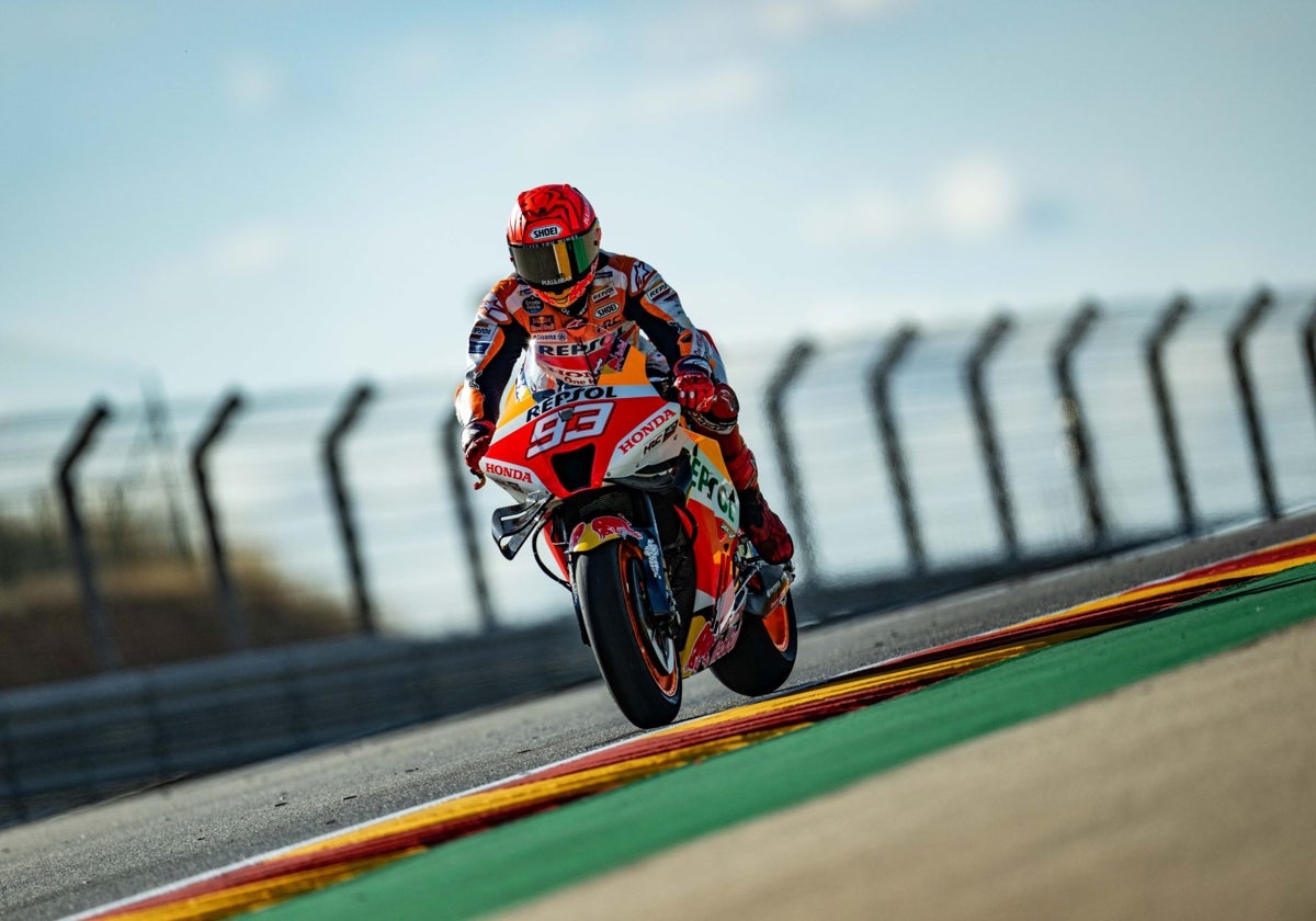 Marc Márquez en el GP de Aragón de 2022.