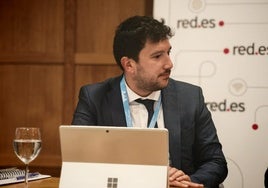 El director general de Red.es, Jesús Herrero, durante el evento de Ametic en Santander.