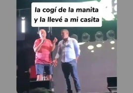 Momento en el que Antonio Martín entona los cantos pedófilos en un vídeo difundido en Instagram por la cuenta Akelarre Alkarreño