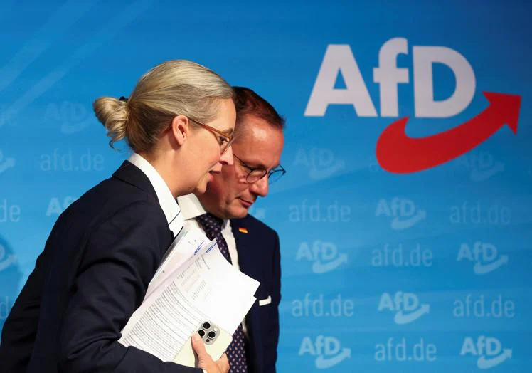 AfD leaders Alice Weidel and Tino Chrupalla