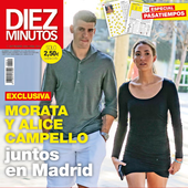 Álvaro Morata y Alice Campello acompañan a sus hijos en el primer día de colegio