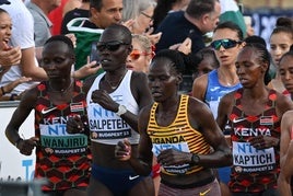 La atleta durante los Juegos Olímpicos de París