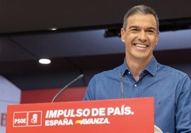 El líder socialista y presidente del Gobierno, Pedro Sánchez.