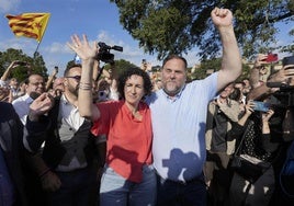 Marta Rovira y Oriol Junqueras.