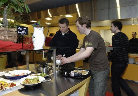 Comedor de Google en Suiza.