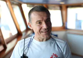 Ricardo Martínez, coordinador de las operaciones del barco.