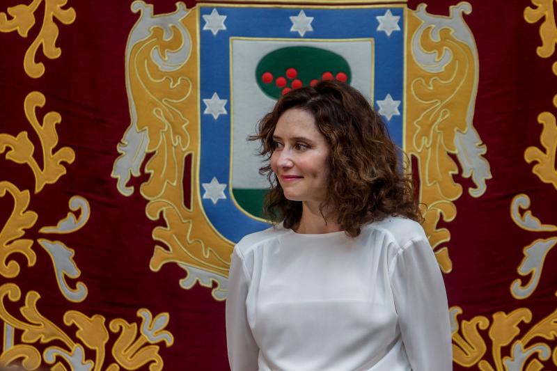 Isabel Díaz Ayuso, presidenta de la Comunidad de Madrid, en un acto