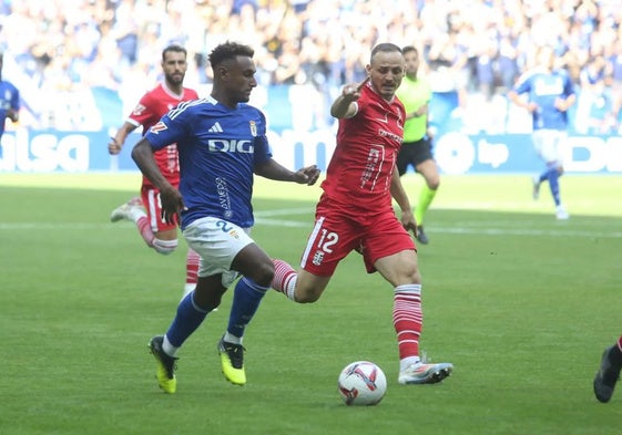 Colombatto le da al Oviedo su primera victoria en el Tartiere, ante el Cartagena