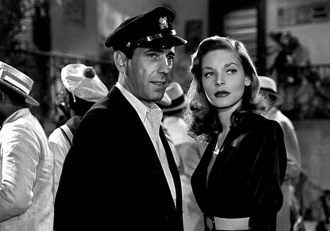 Humphrey Bogart y Lauren Bacall en 'Tener o no tener'.