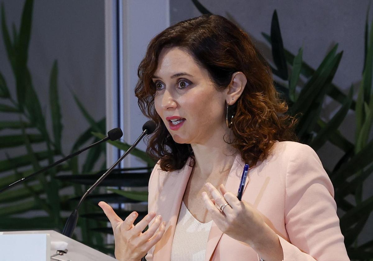 Isabel Díaz Ayuso, presidenta madrileña, en el Foro ABC