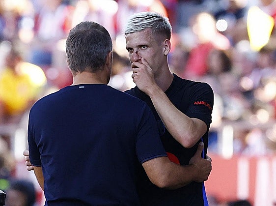 El Barça estará al menos un mes sin Dani Olmo