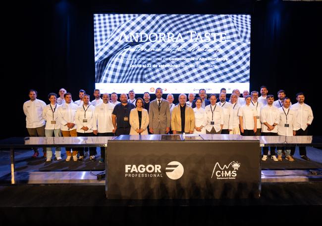 Los chefs participantes en la tercera edición del congreso de gastronomía de alta montaña Andorra Taste.