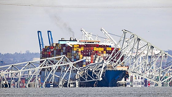 EE UU reclama 89 millones de euros al dueño del carguero que destruyó el puente de Baltimore