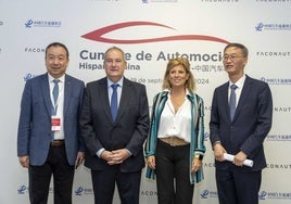 Shen (CADA), Hereu (Industria), Blázquez (Faconauto) y Yao (Embajada).