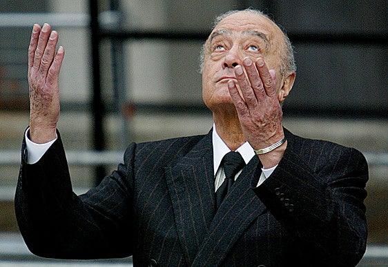 Al Fayed, acusado de abusos sexuales por más de 20 trabajadoras de Harrod´s