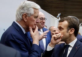 El primer ministro francés, Michel Barnier, y el presidente, Emmanuel Macron, en una imagen de archivo.