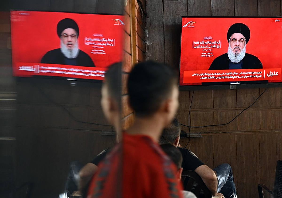 El líder de Hezbolá toma la ola de explosiones en Líbano como una