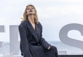 Najwa Nimri, protagonista de 'La virgen roja', en el Festival de San Sebastián.