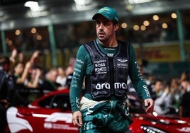 Fernando Alonso, tras el Gran Premio de Singapur.