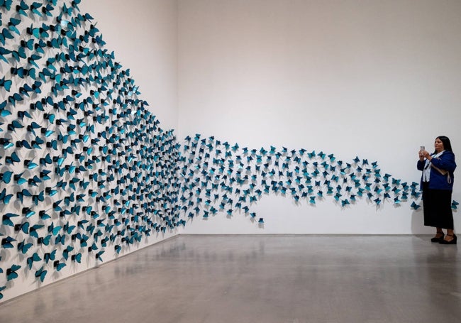 Instalación 'El tiempo vuela' de Soledad Sevilla en el Reina Sofía.