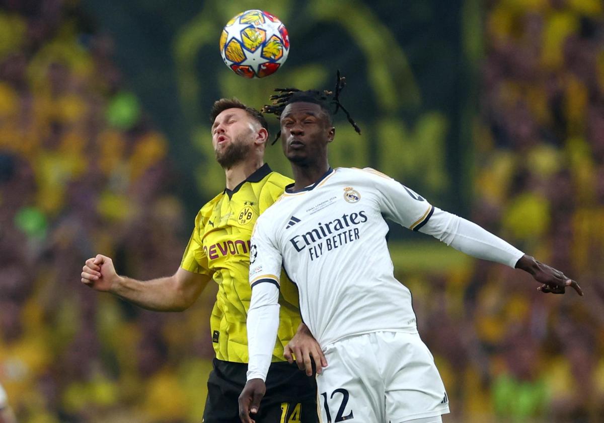 Eduardo Camavinga, en la final de la Champios contra el Borussia Dortmund