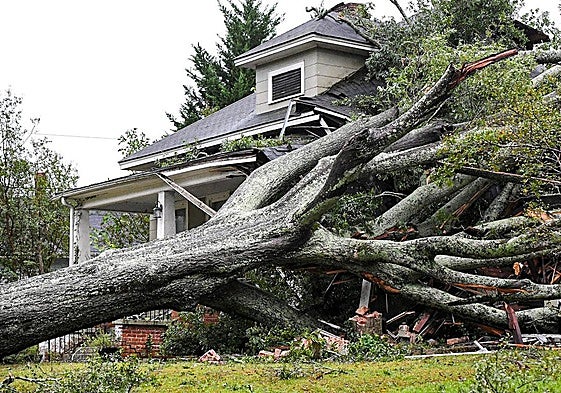 El huracán 'Helene', que azota el sur de Estados Unidos.
